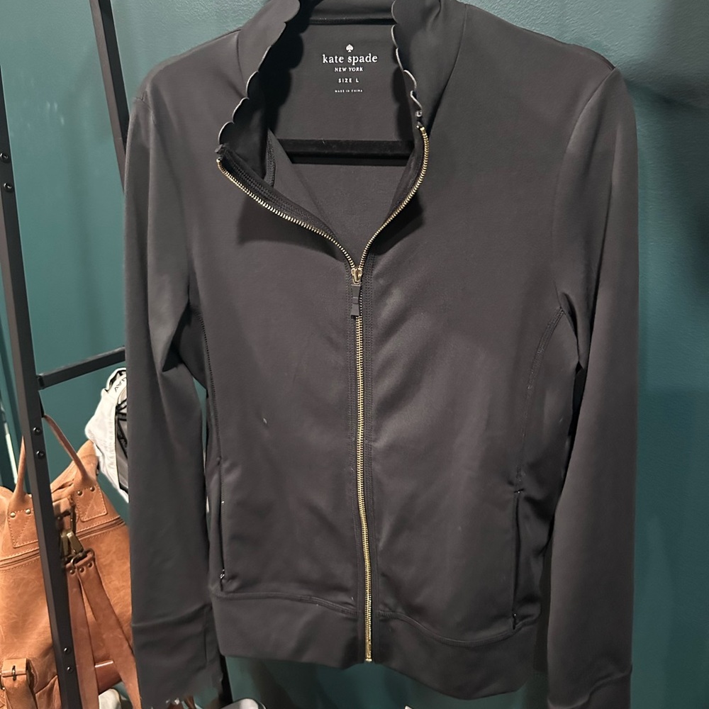 Kate Spade Black Zip-Up Jacket